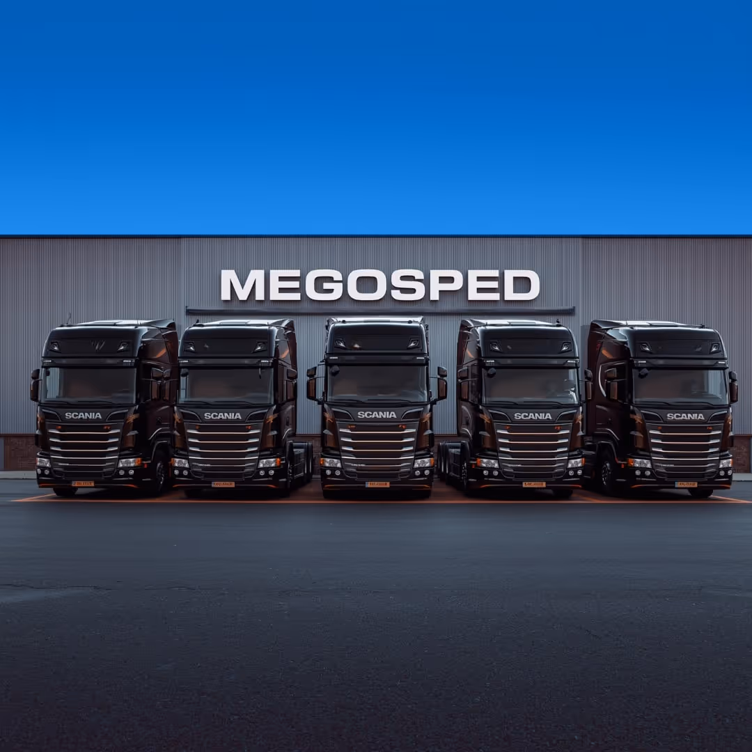 Megošped truck depot