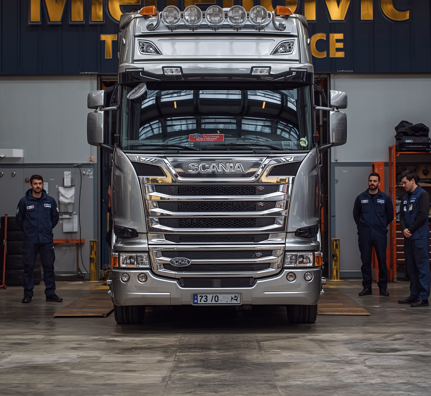 Megošped truck on the open road